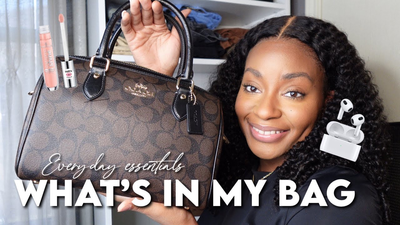 WHAT'S IN MY BAG 2024 | Purse Essentials | COACH ROWAN SATCHEL
