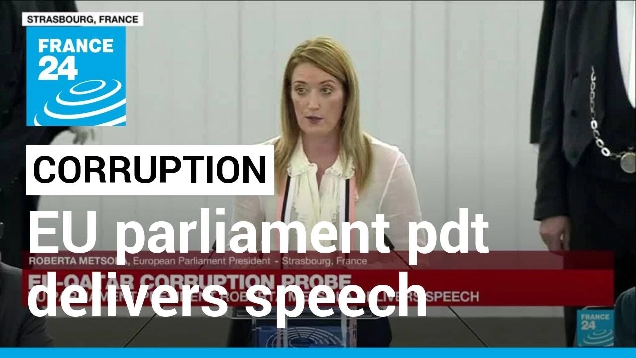 REPLAY - Qatar corruption probe: EU Parliament President Metsola delivers speech • FRANCE 24