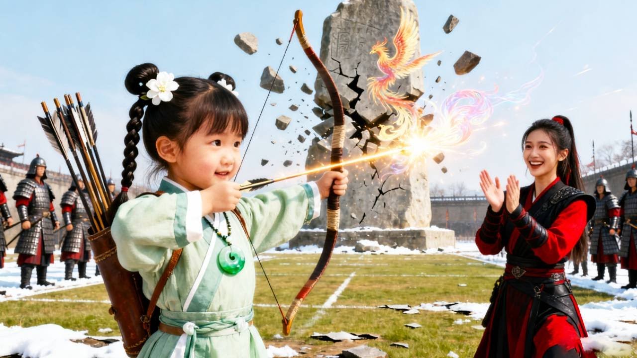 六歲的小女孩射出驚人一箭，百年石碑公頃破碎，拯救爹地媽咪，成為箭道傳奇！奪回了一切！