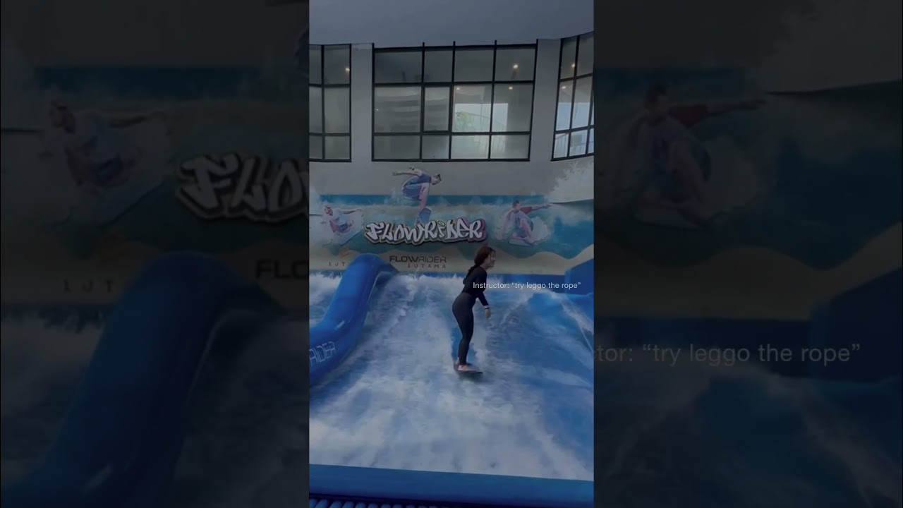 Flowrider progressive training #flowrider #flowboarding #oneutama