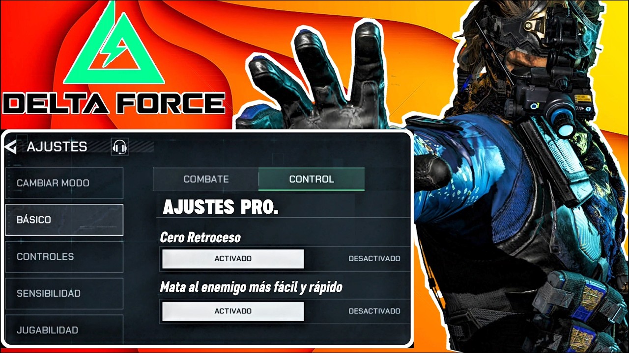 ¡GUÍA DEFINITIVA! ajustes CLAVES en Delta Force Mobile para JUGAR como un PRO