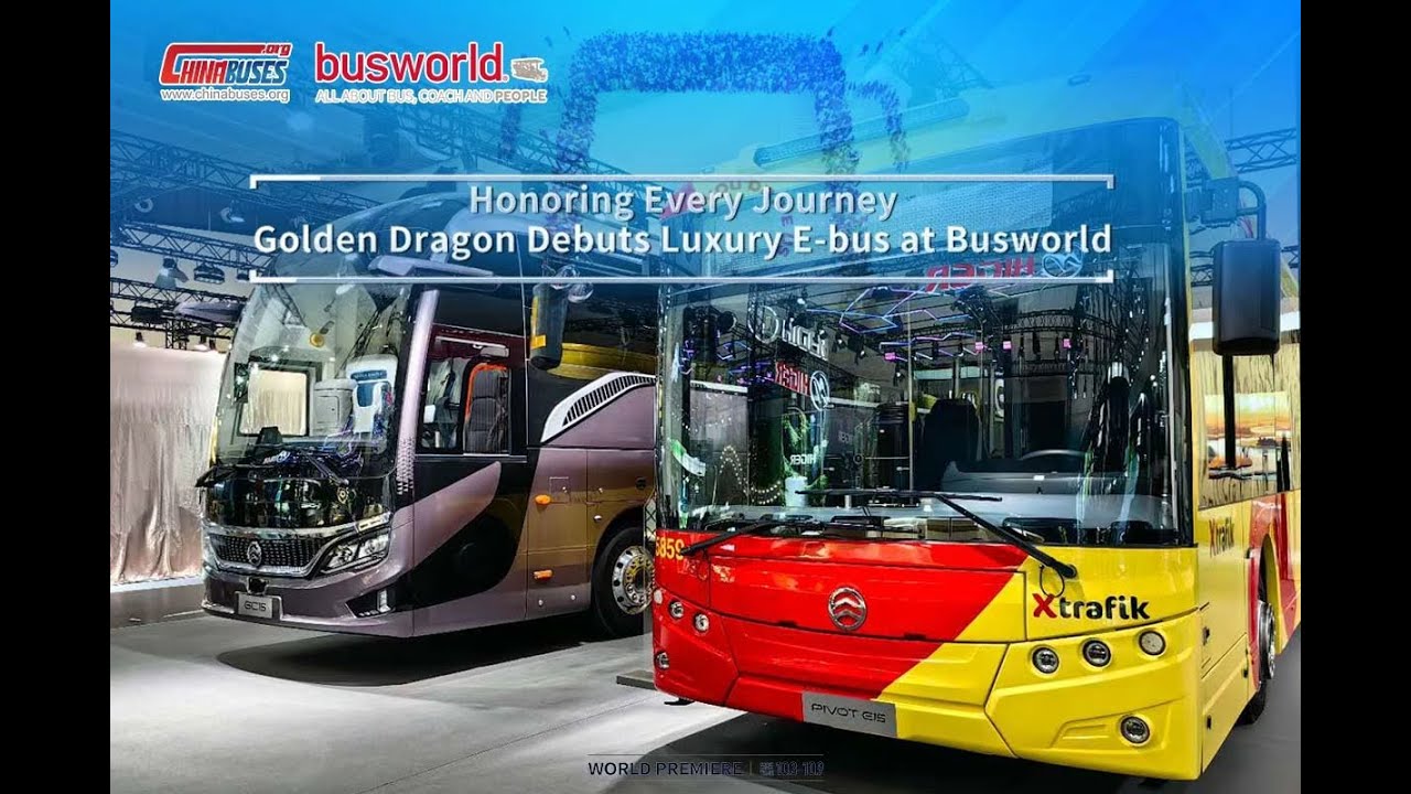Golden Dragon Debuts Luxury E bus at Busworld 2025