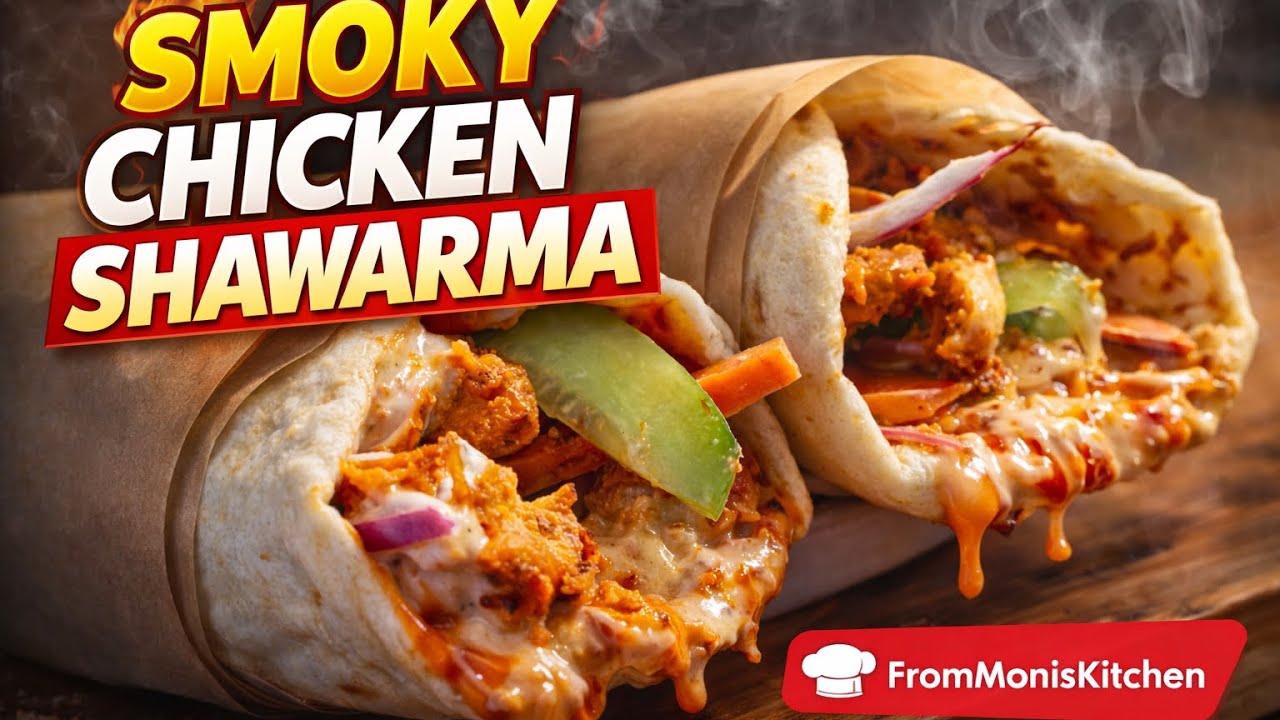 🔥 Smoky Chicken Shawarma at Home | Better Than Restaurant!