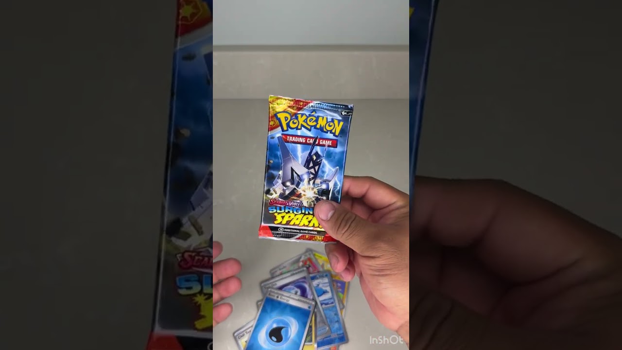 Picking up some packs from the Pokémon center vending machine.