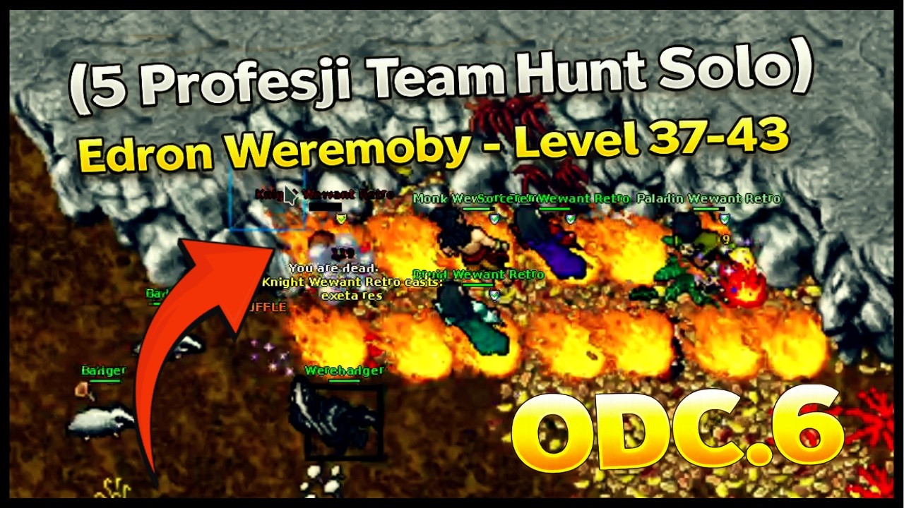 ODC.6 (5 Profesji Team Hunt Solo) (Edron Weremoby - Level 37-43)