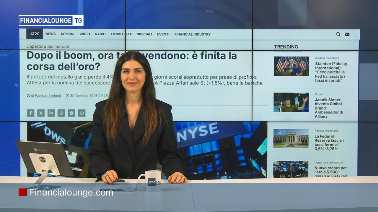 Mercati in segno verde tra Fed, Big Tech e rating sull’Italia, oro in discesa