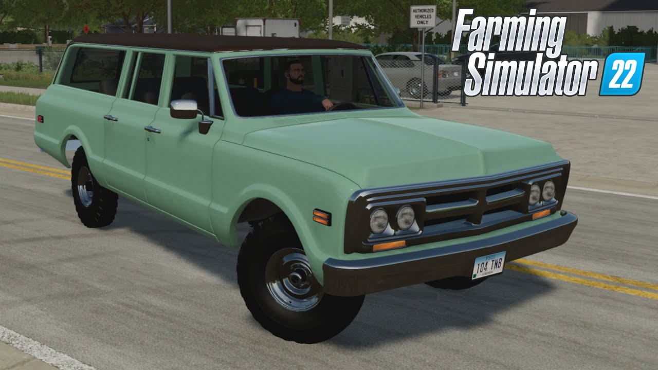 1972 Chevrolet Suburban - Farming Simulator 2022 [FS22 LS22 Car Vehicle Mod] #farming #gaming #car
