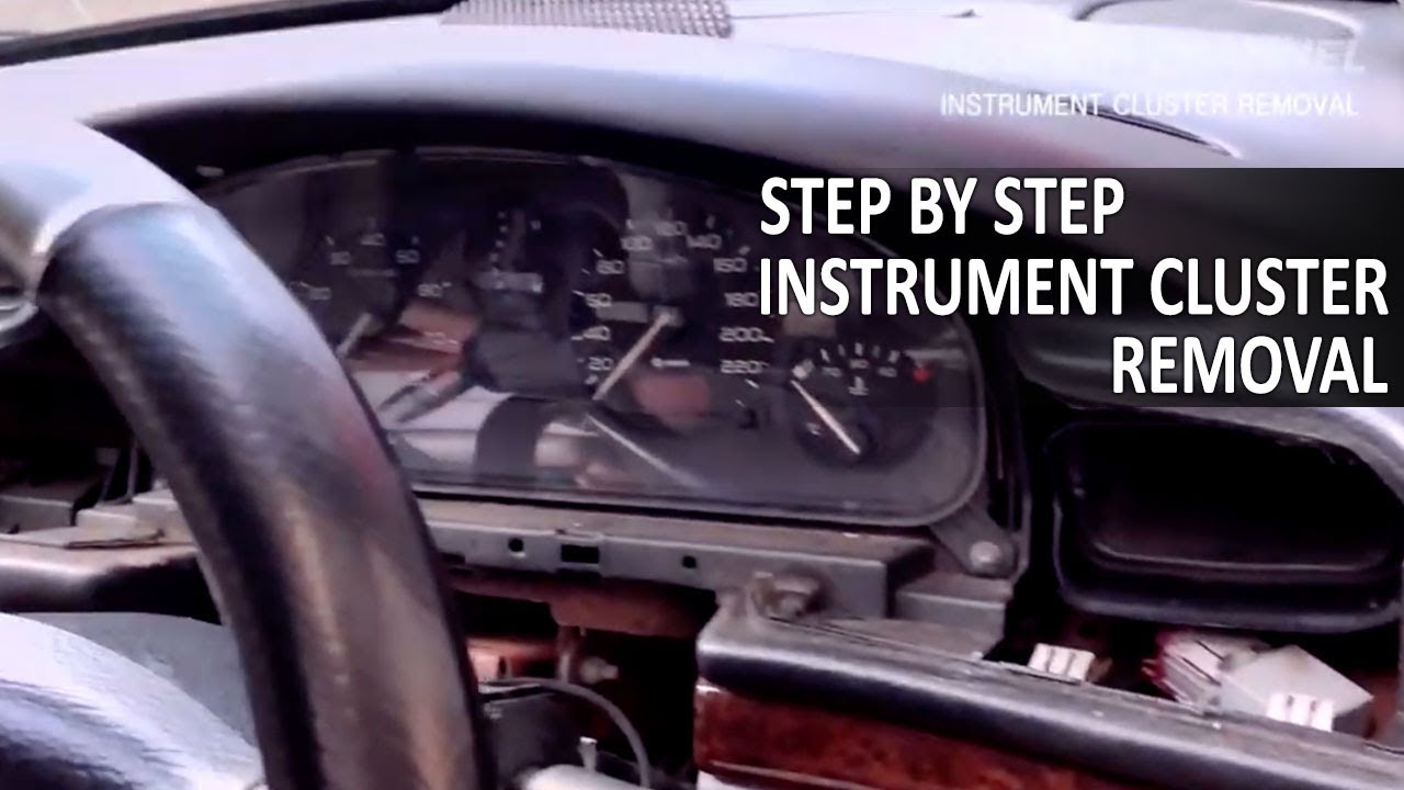 How To Do Instrument Cluster Removal - Speedometer PEUGEOT 406 D8 [English Subtitle]