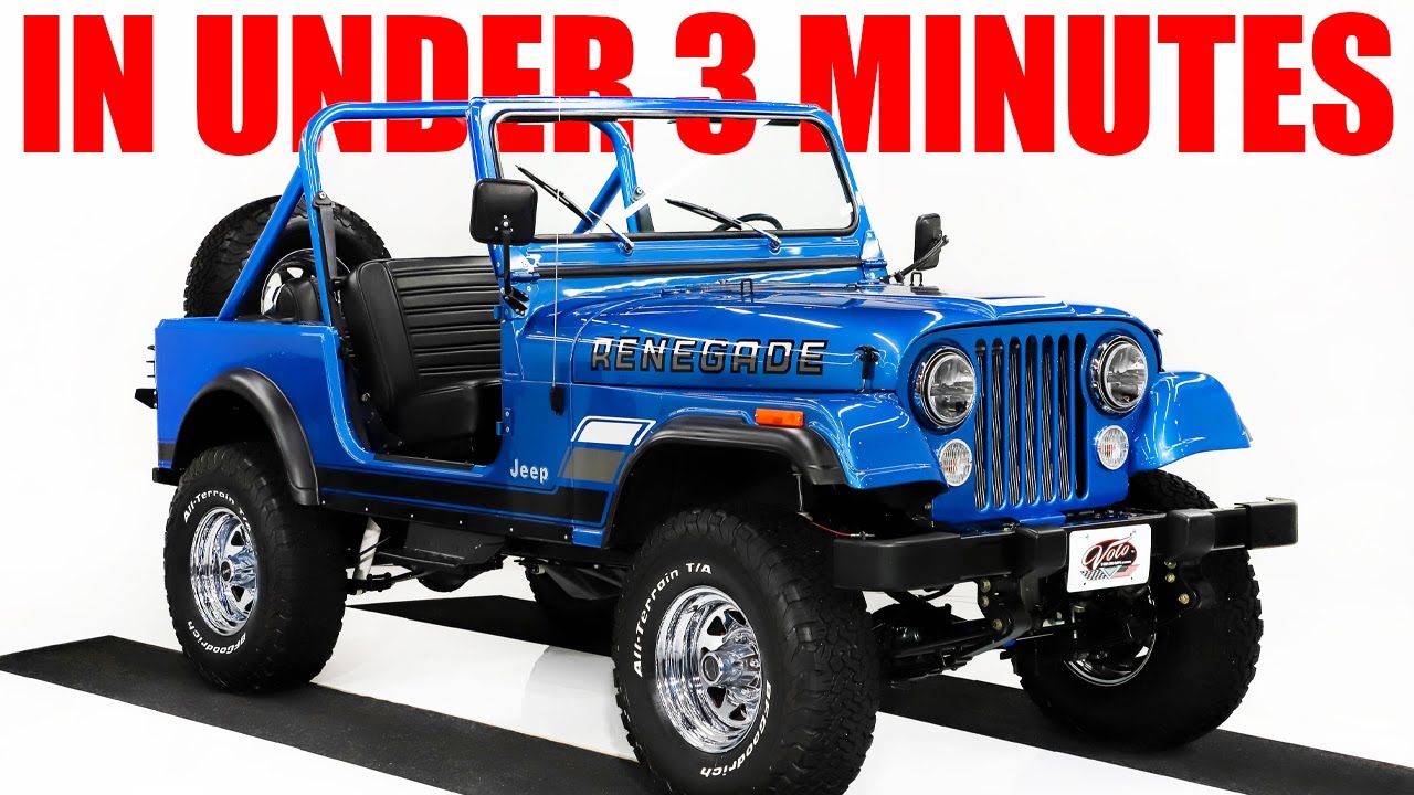 1984 Jeep Renegade CJ7 For Sale In Under 3 Minutes! (V21666)