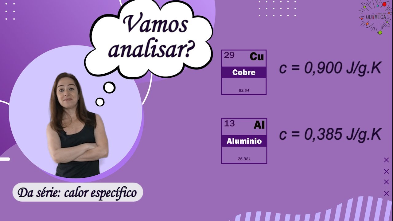 Alumínio e cobre: analisando o calor específico.