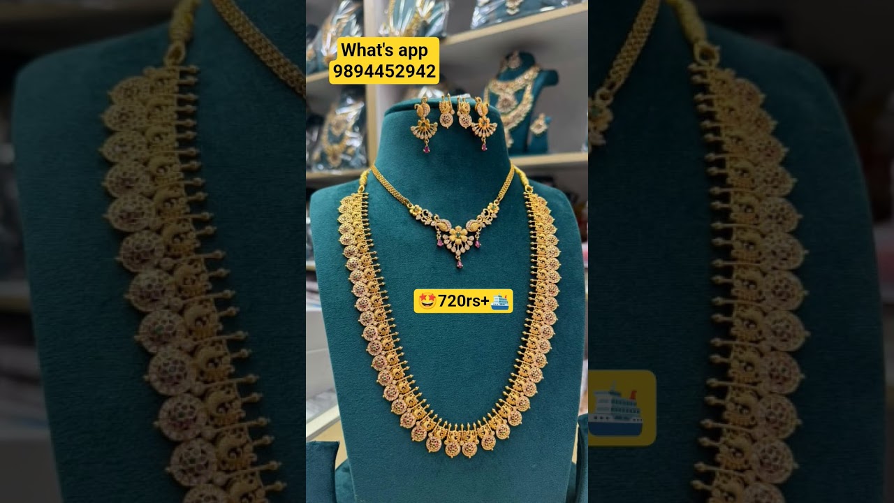 imitation jewellery#premium quality necklace|what'sapp for booking 9894452942 #newfashionjewellery