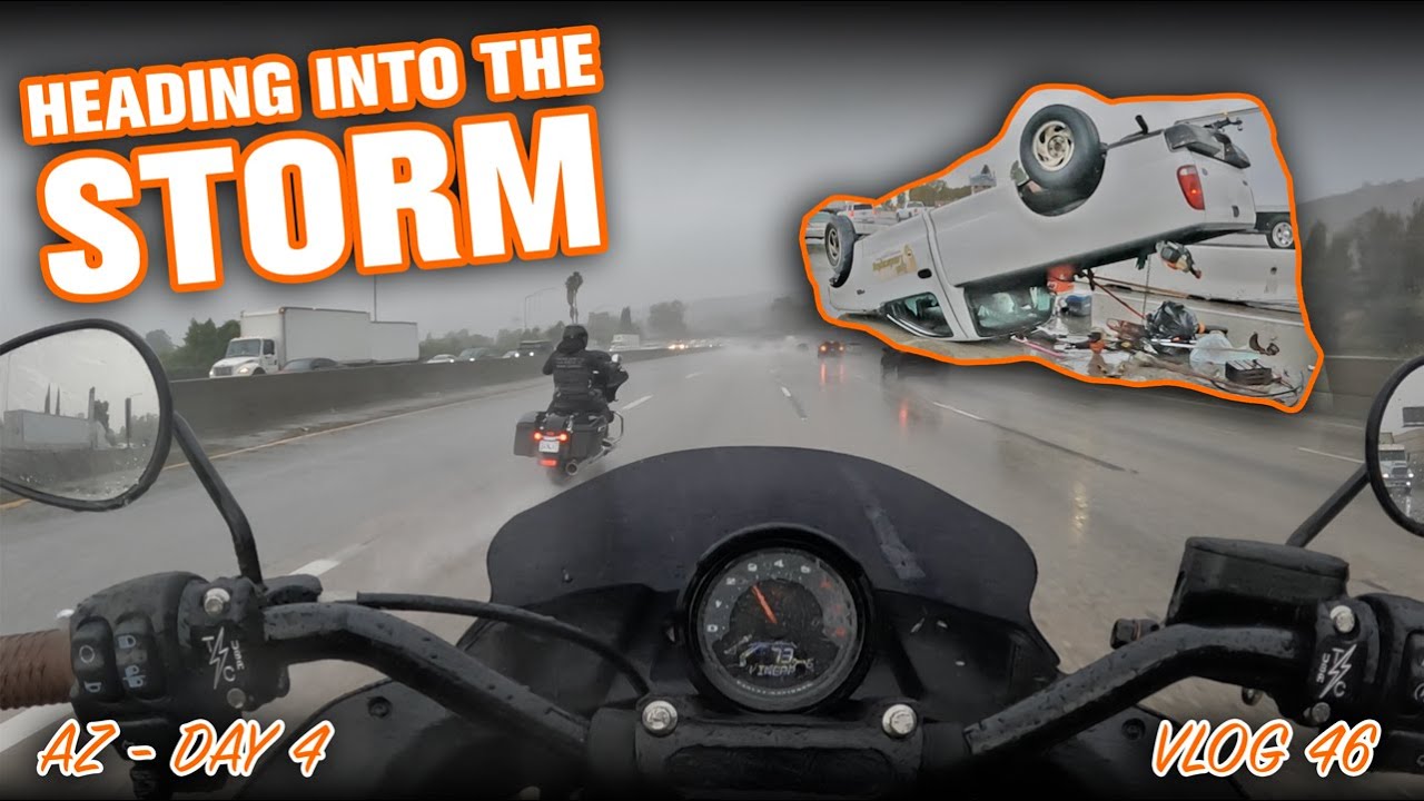 Riding Harley's In The Rain - AZ Day 4 - Vlog 46