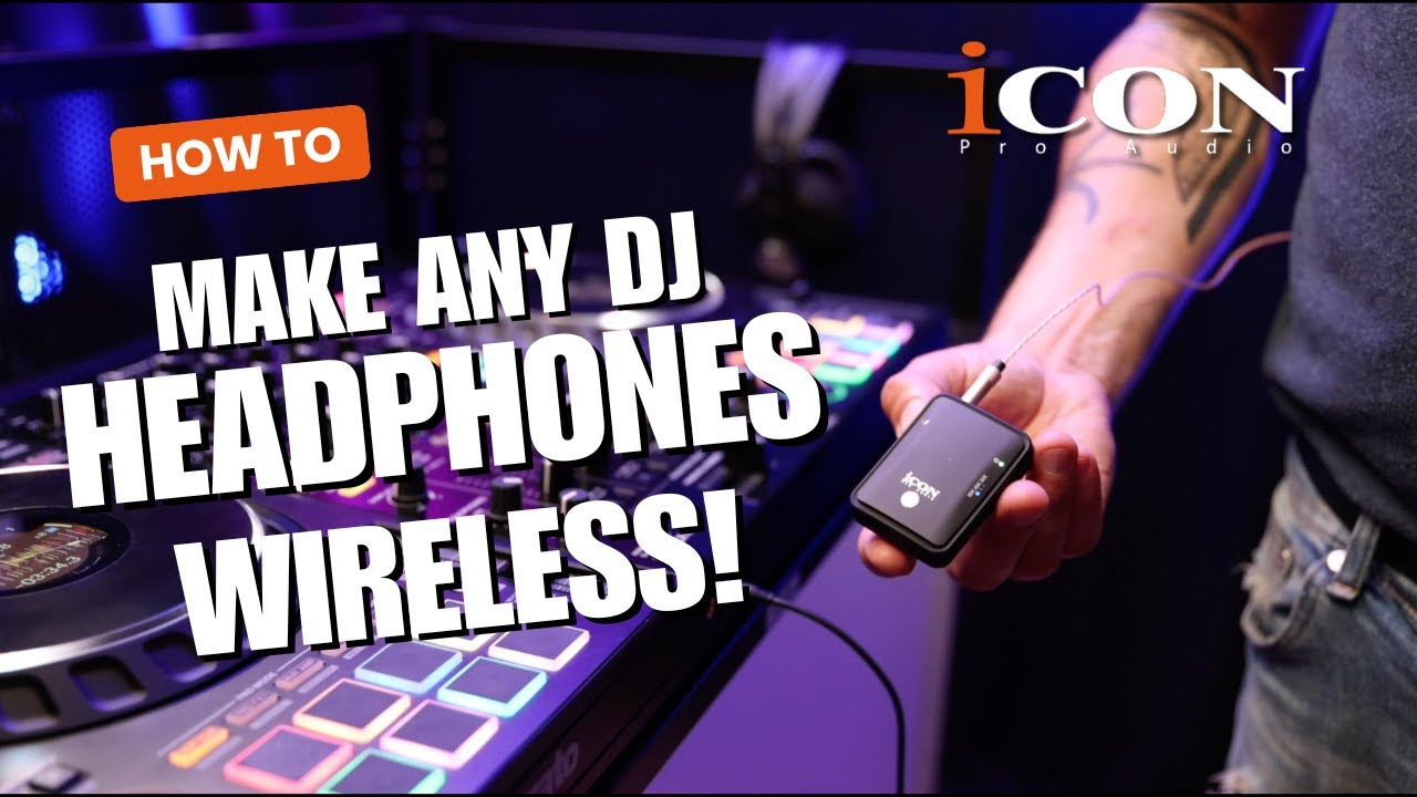How to Make Any DJ Headphones Wireless - iCON Airmon UHF Setup & Demo