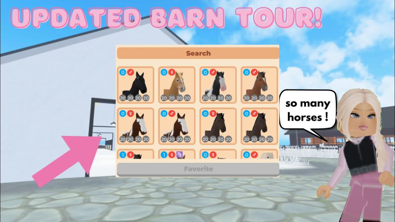 Updated barn tour🤩💕 *✨Lots of horses✨* || Horse Valley Episode 52