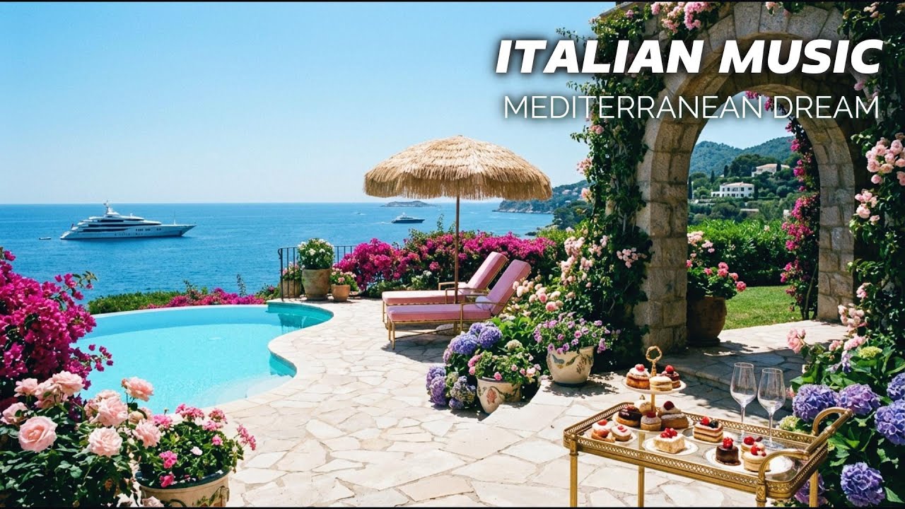 Chill Mediterranean Music & Italian Vibes 🌊 Dreamy Seaside Views & Relaxing Italian Coastal Music 4K