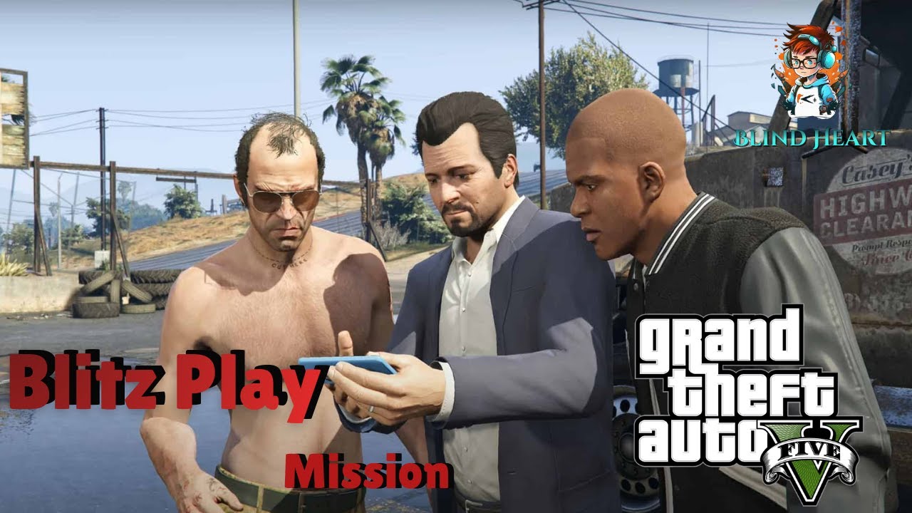 GTA 5 Story Mission - Blitz Play [ Gold Medal ] Cinematic Video | BlindHeart | #gta5 #gtav #gaming