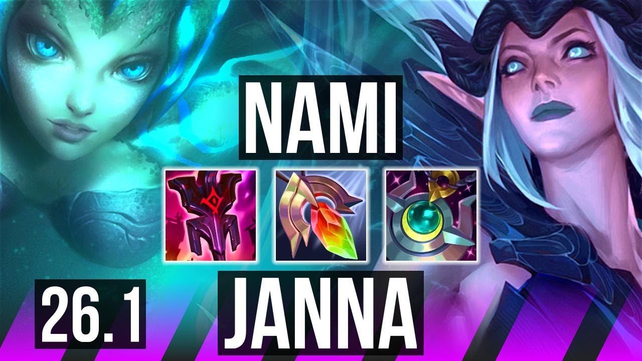 NAMI & Ashe vs JANNA & Lucian (SUP) | Good KDA: 6/1/21 | EUNE Master | 26.1