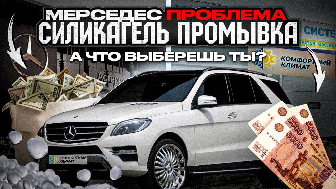 МЕРСЕДЕС комплексная промывка от СИЛИКАГЕЛЯ ML GL GLE 166 167 с ГАРАНТИЕЙ! СИЛИКАГЕЛЬ Mercedes