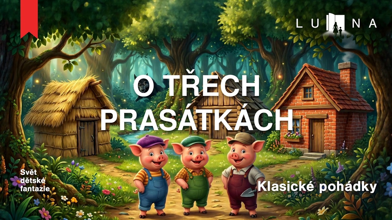 O TŘECH PRASÁTKÁCH 🐷🐷🐷🐺 – audio pohádka na spaní pro děti (2026)