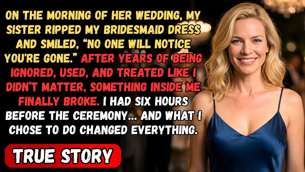 My Sister Tore My Dress Before Her Wedding And Said, “no One Will Notice You're Gone.” But I...