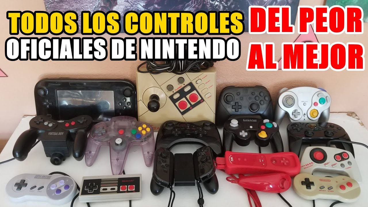 Todos los Controles OFICIALES de Nintendo (NES SNES N64 GC Wii U SWITCH) del Peor al Mejor