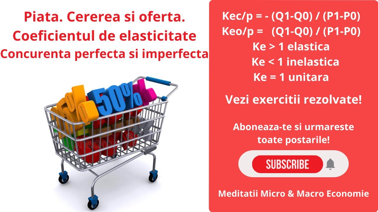 Microeconomie. Piata. Cerere. Oferta. Coeficient de elasticitate. Concurenta  