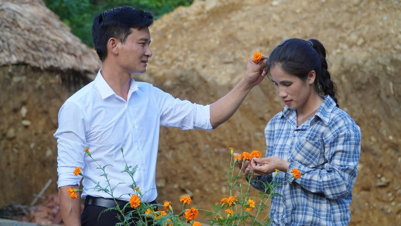Taking care of the farm together Thu has done lovely things for Tu Phan