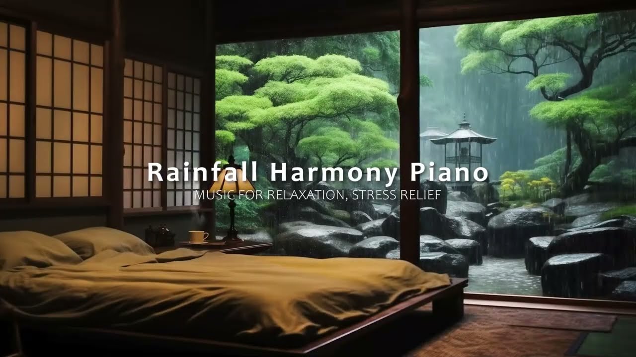 Piano and the Sound of Rain for Insomnia After a Long Day – Fall Asleep Easier Tonight