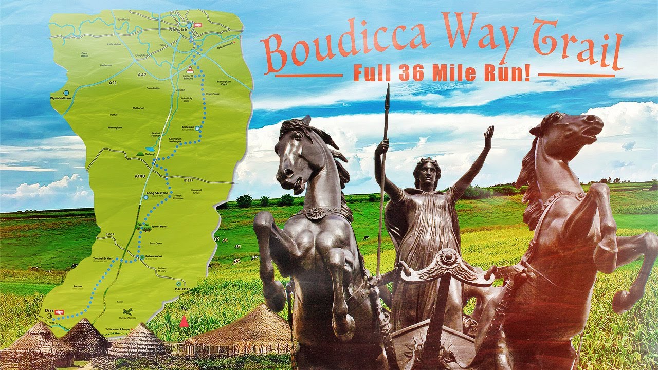 Boudicca Way Trail RUN | Full Route | Ultra-experience & Journey | Diss - Norwich Direction | 36Mile