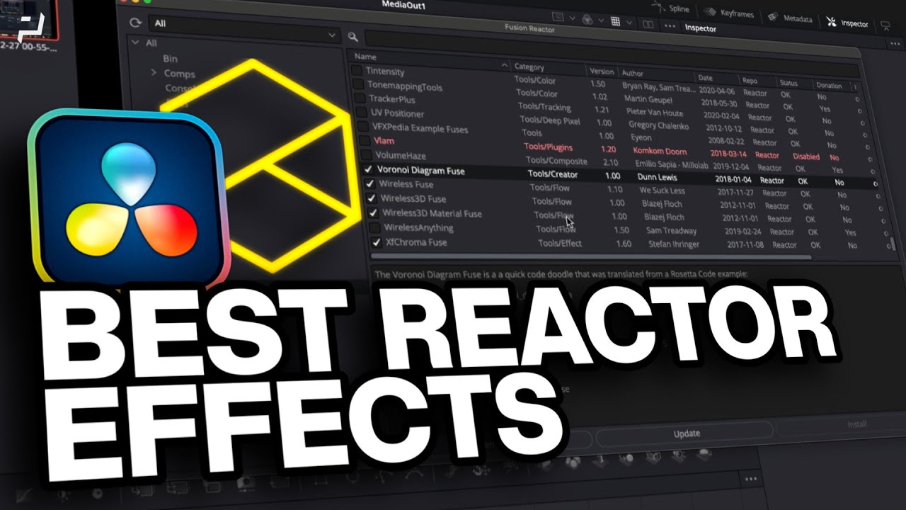 DaVinci Resolve | Мои любимые эффекты реактора