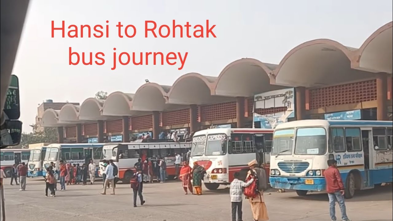 HANSI  TO ROHTAK BUS JOURNEY DEKHIYE 😱💯💪💥👌#hansi #rohtak#highway #bus #roadways #jurney ....#travel