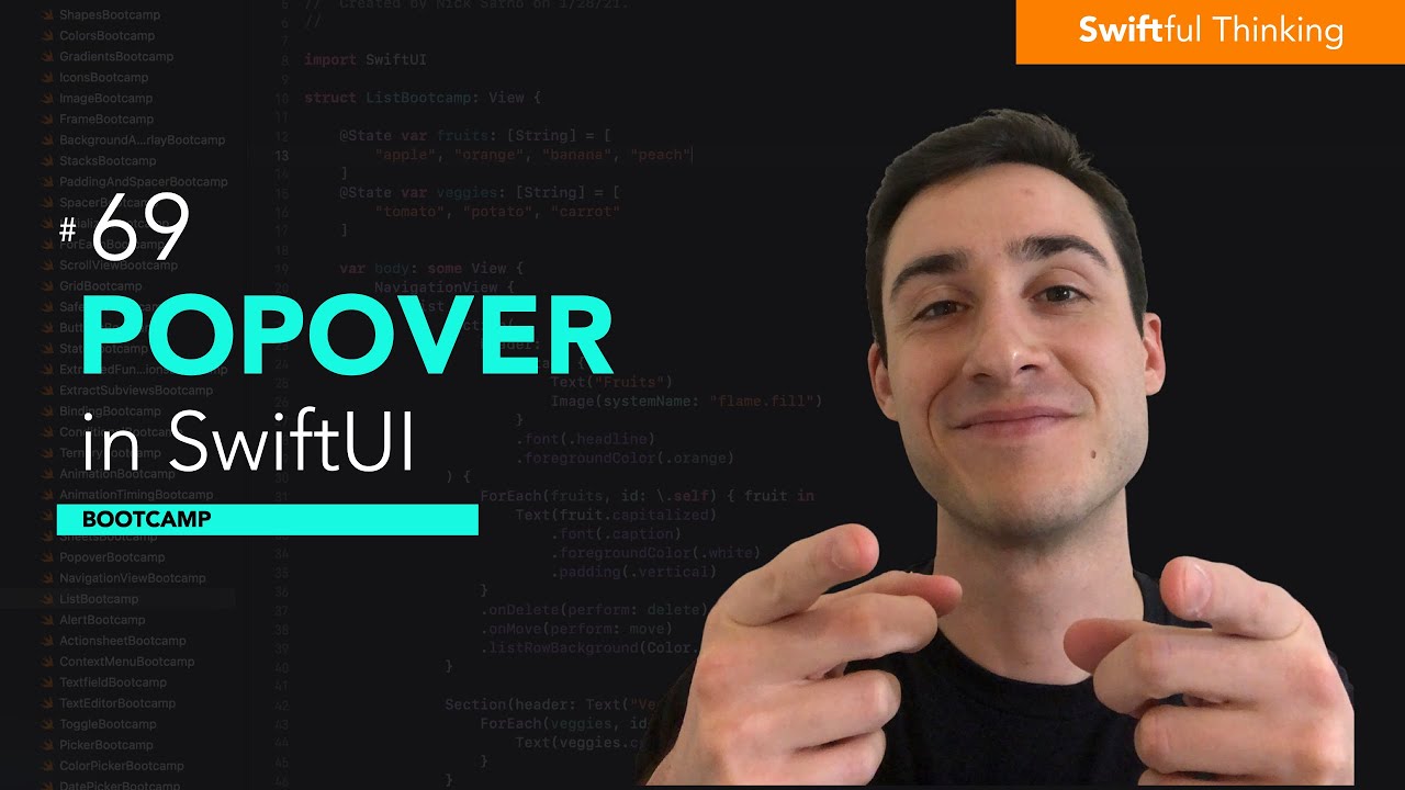Как использовать модификатор Popover в SwiftUI | Bootcamp #69