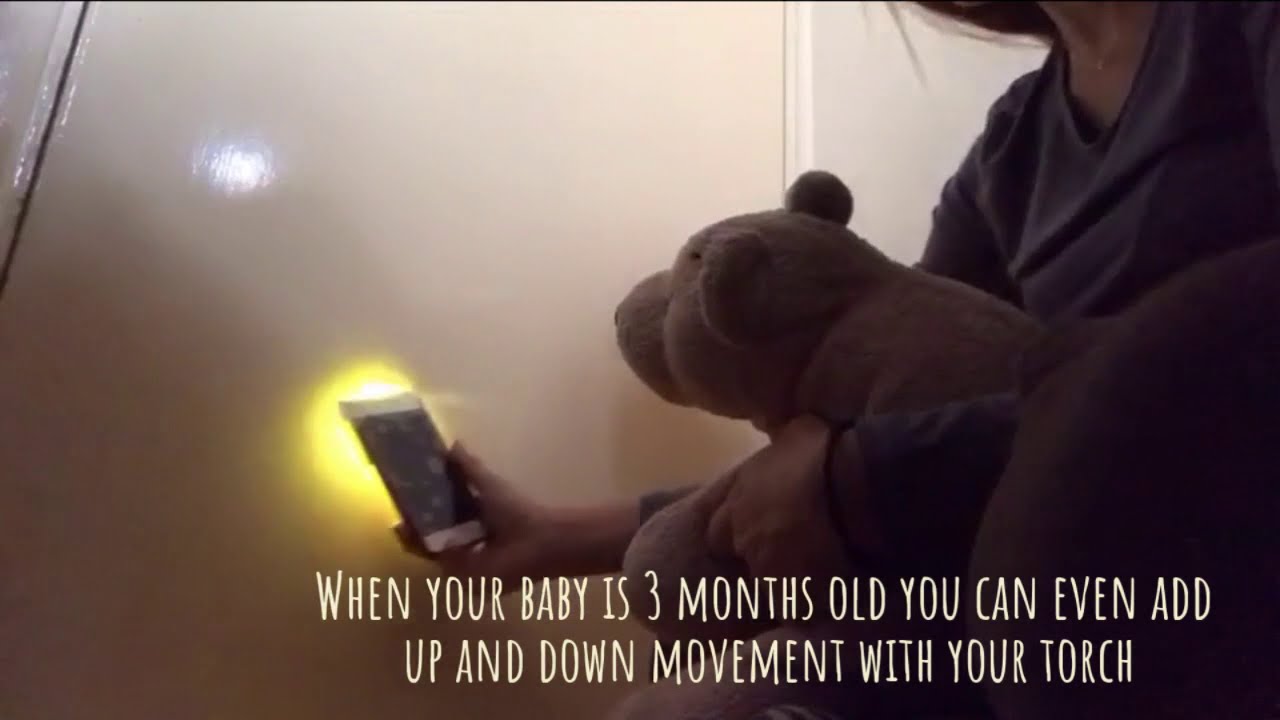 Visual Tracking Games  for Babies using a Phone Torch