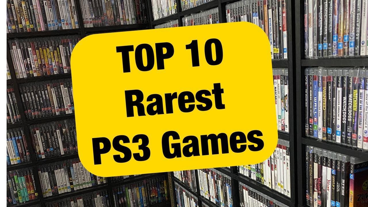 Top 10 Rarest PS3 Games!