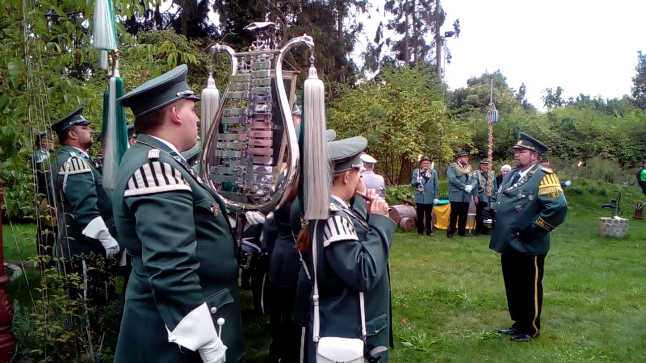 Weckhoven (Zapfenstreich/8.9.2018) zu Ehren von Heinz Mehls (Major)