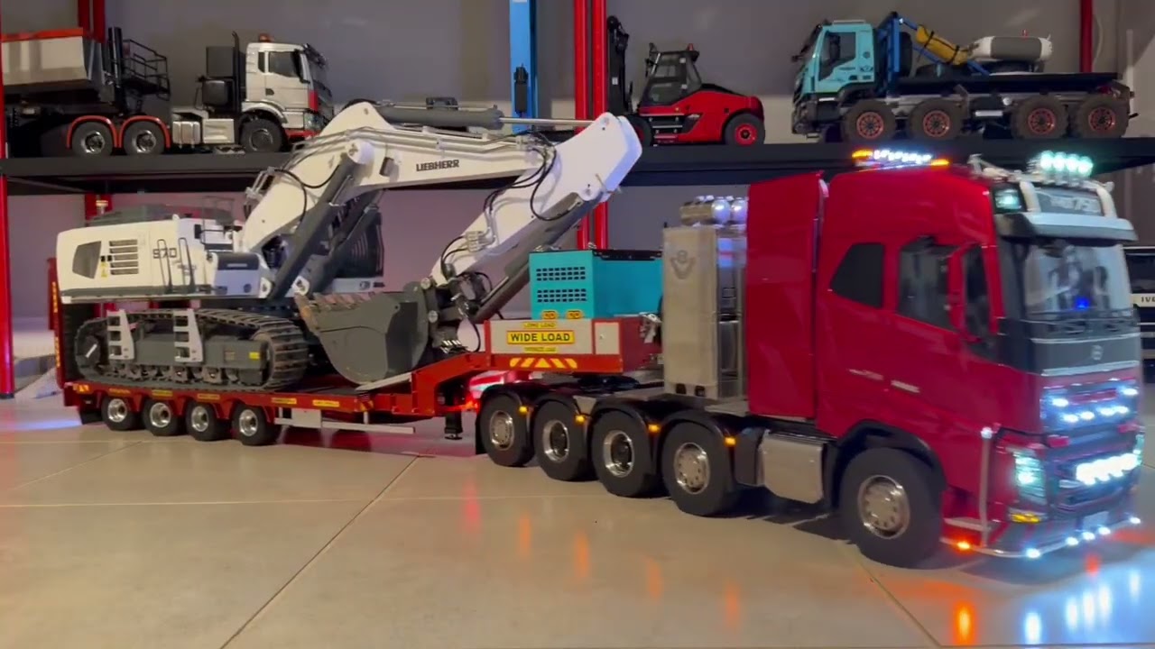 Heavy haulage - Volvo F16 - Liebherr 970