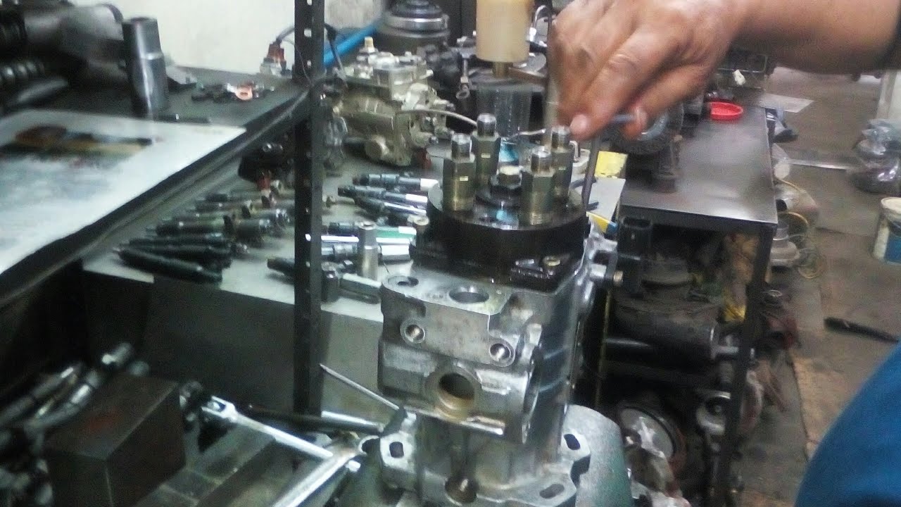izusu 4hf1 part2 electronic fuel injection Desassemble and assemble or injection pump