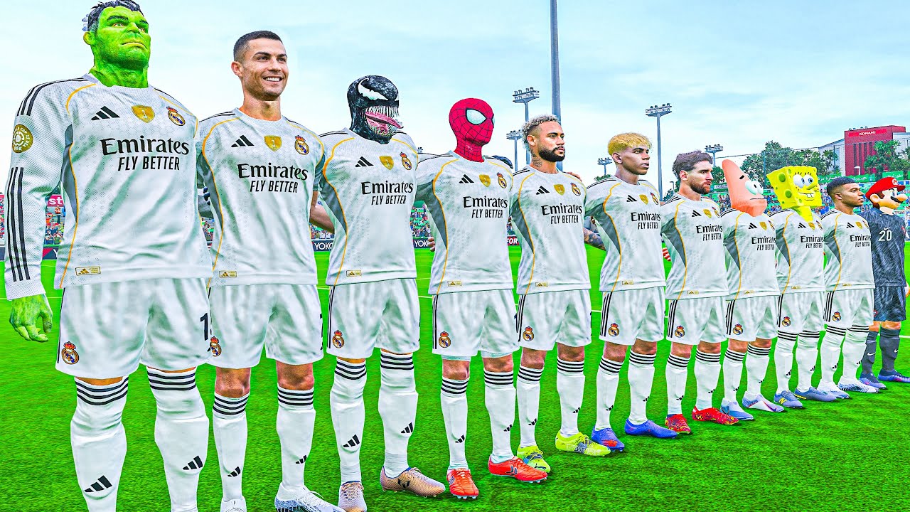 RONALDO,MESSI, SpiderMan, NEYMAR🌍 ماذا لو حدث رونالدو وميسي وسبايدرمان ونيمار وكل الستارز يلعبون معا
