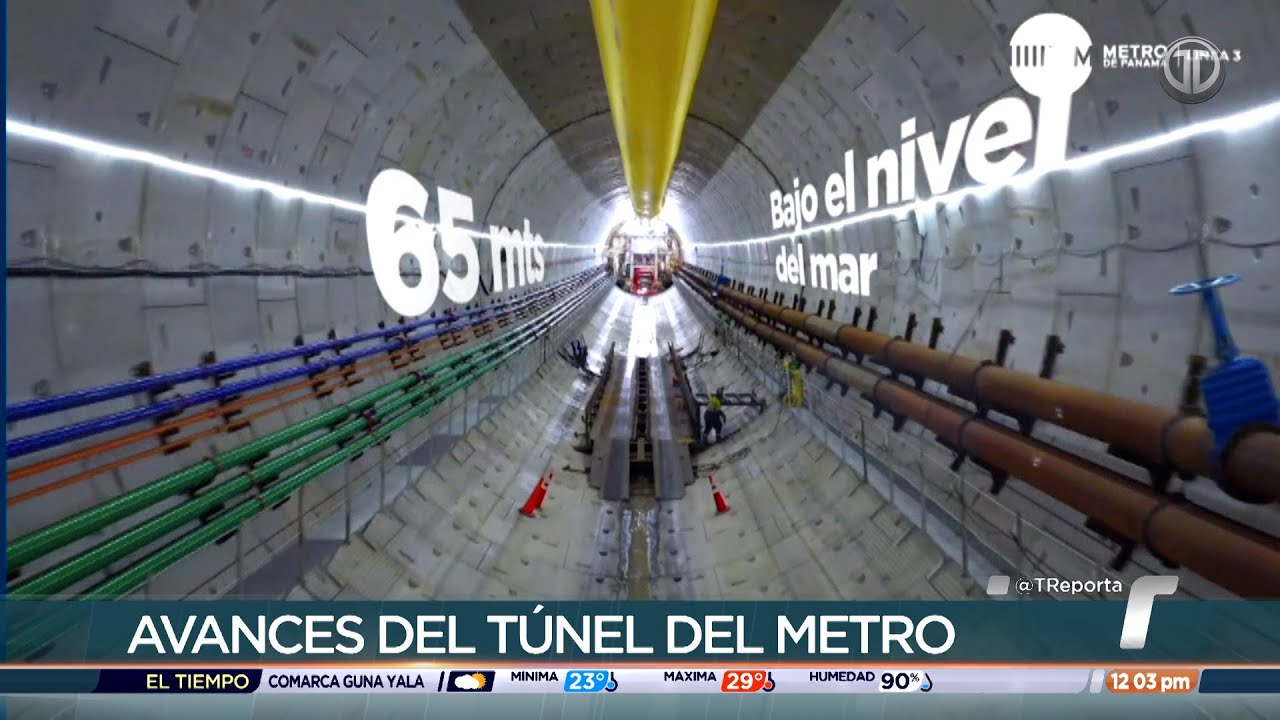 Hito en construcci&oacute;n de L&iacute;nea 3, tuneladora cruz&oacute; cauce del Canal de Panam&aacute;