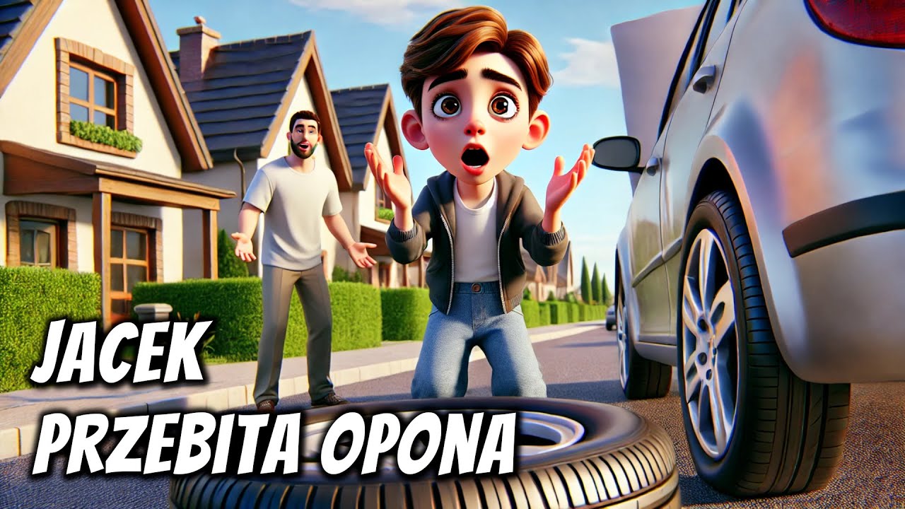 🚙💥Jacek i przebita opona - Bajka do słuchania na dobranoc - Słuchowisko na dobranoc🎧