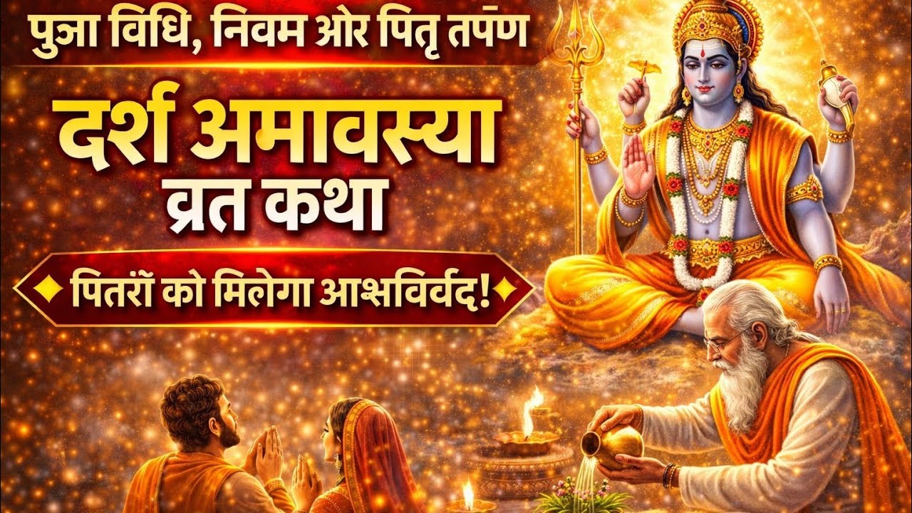 दर्श अमावस्या व्रत कथा | Darsha Amavasya Vrat Katha | अमावस्या का महत्व, पूजा विधि और पितृ तर्पण