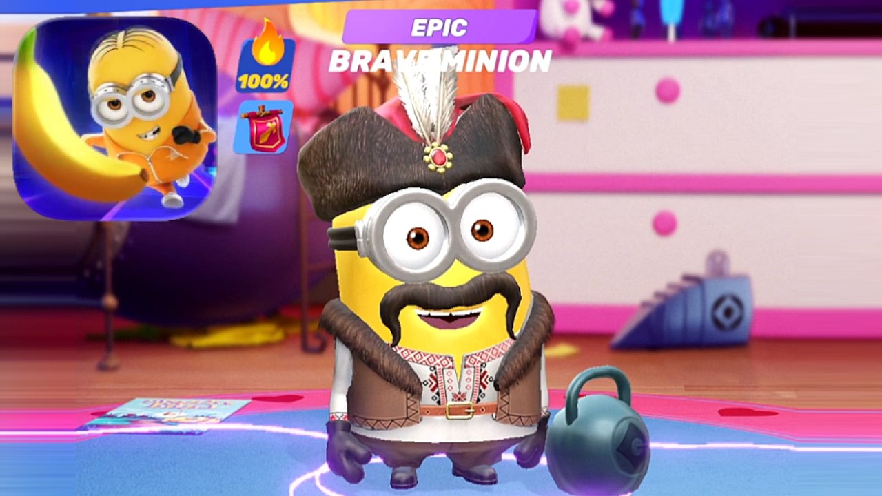 Despicable me Minion rush Unity - Gameplay Walkthrough Part 28 - BRAVE EPIC MINION (iOS, Android)