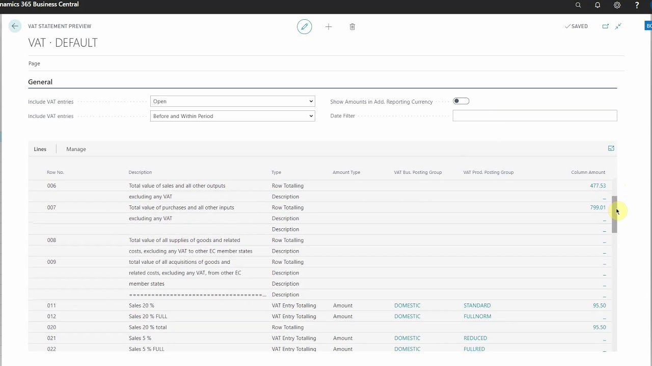 Как анализировать ваши записи по НДС и декларации по НДС в Microsoft Dynamics 365 Business Centra...