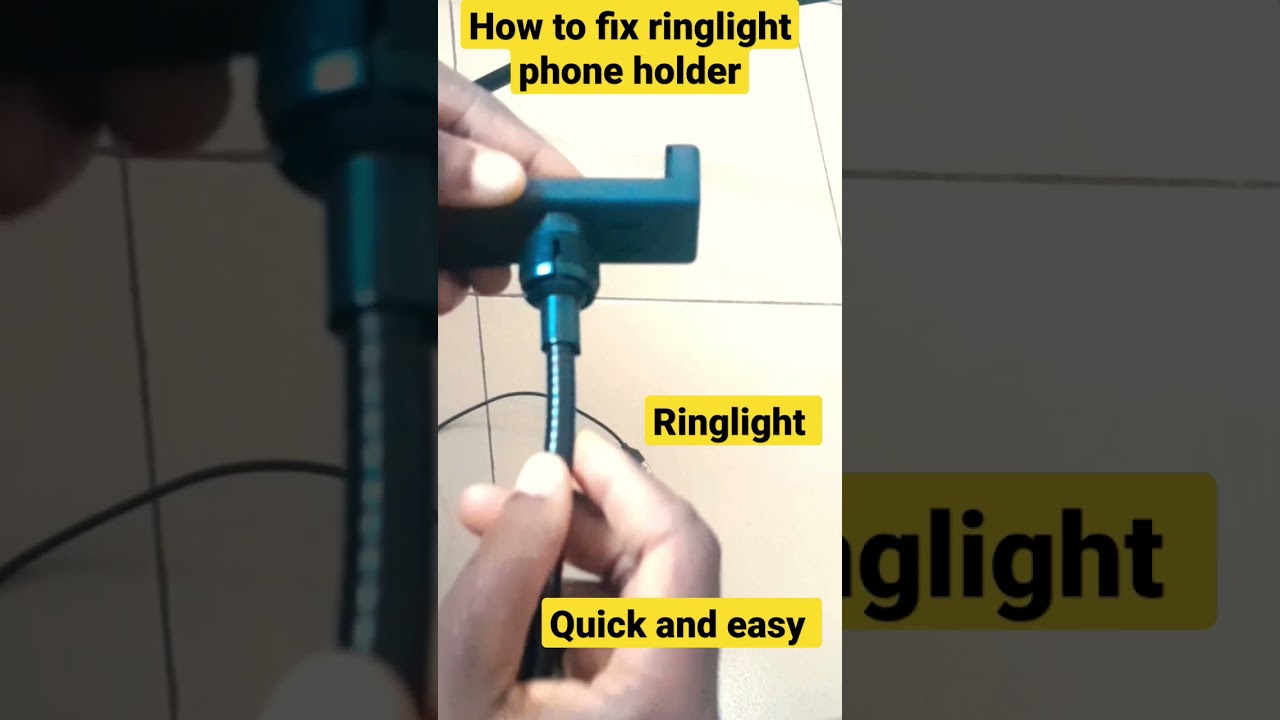 How to fix your ringlight phone holder #shorts #viral #technology #ringlight #entertainment