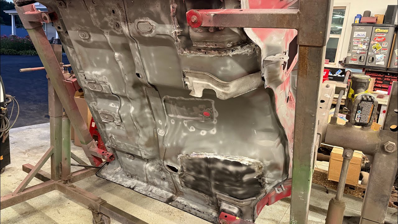 1992 GMC Sonoma GT.  Part 3. Rust repair on the cab.