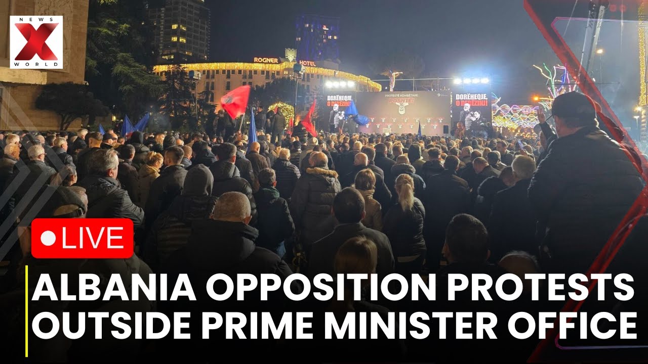 Albania Protest LIVE : Albania Opposition Holds Anti Government Protest in Tirana | NewsX World