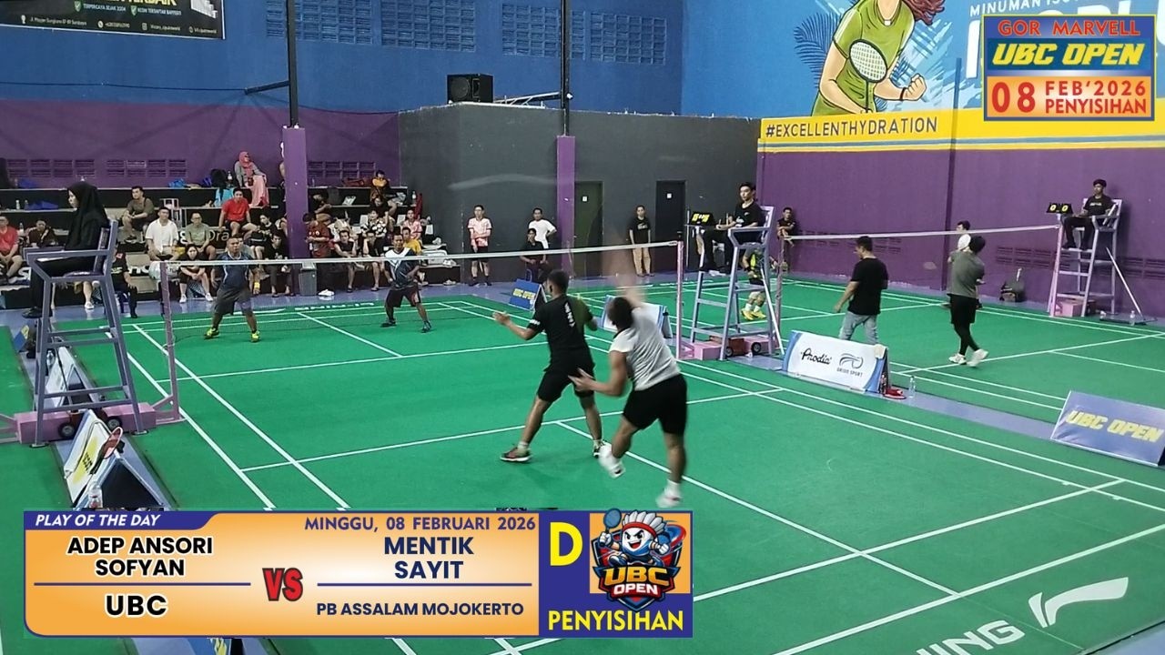 UBC OPEN 2026 SEASON 1 CLASS D | ADEP + SOFYAN (UBC) VS MENTIK + SAYIT (ASSALAM MOJOKERTO)