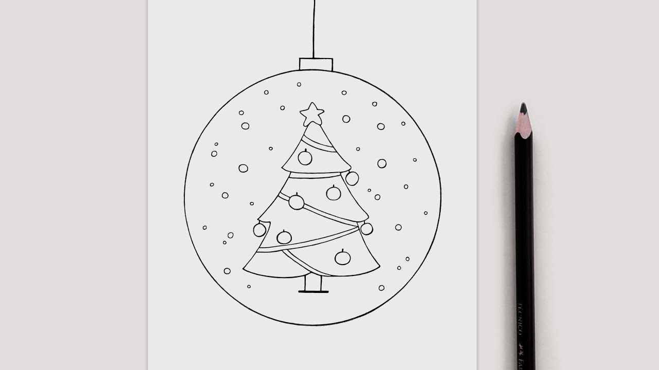 ⭐️ COMO DIBUJAR UN ARBOL DE NAVIDAD | PASO A PASO