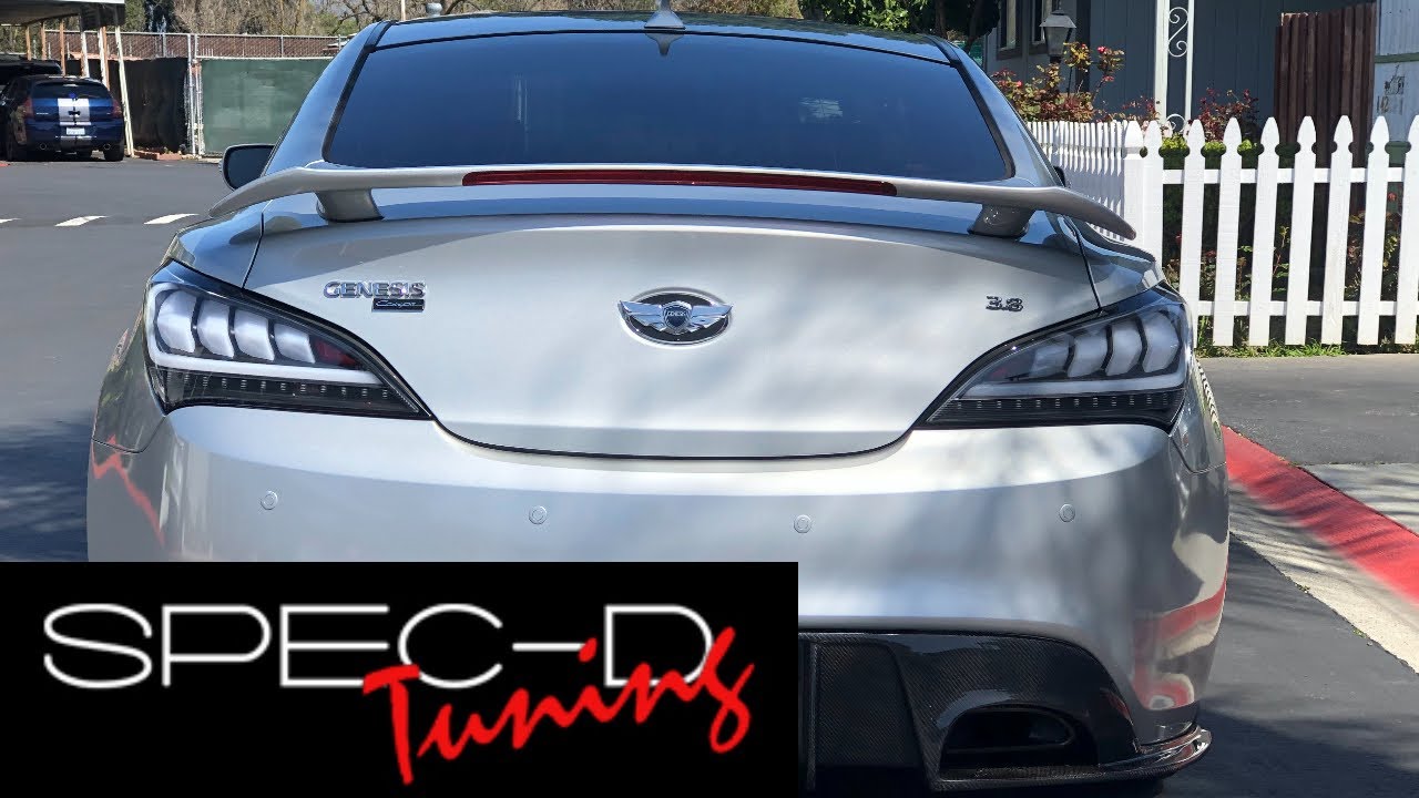 Genesis coupe Spec D taillights install