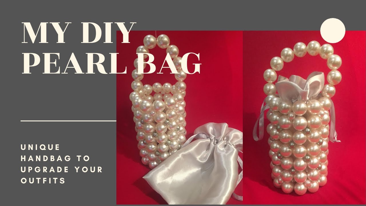 DIY PEARL BEADED BAG / How To Make Pearl Vintage Bag